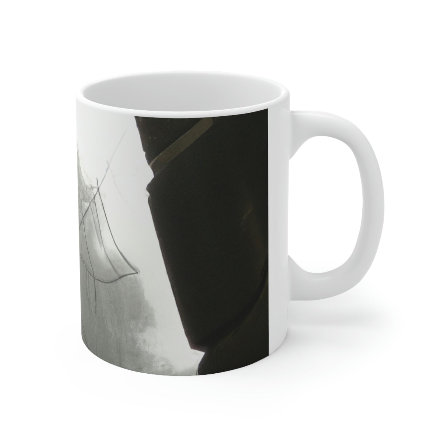 "Ghostly Cobwebs in the Ruins" - The Alien Ceramic Mug 11 oz