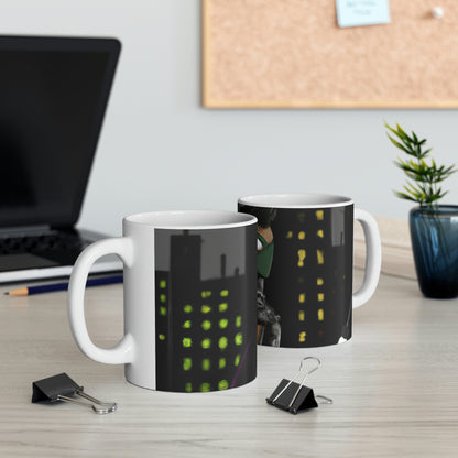 "Stranded in Mystery City" - The Alien Ceramic Mug 11 oz