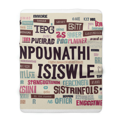 "A Trip Down Memory Lane: 16 of My Favourite Words" - The Alien Sherpa Fleece Blanket