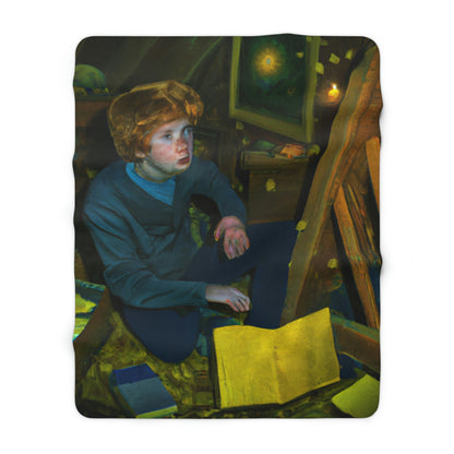 The Attic's Secrets: A Tale of Magic and Redemption - The Alien Sherpa Fleece Blanket