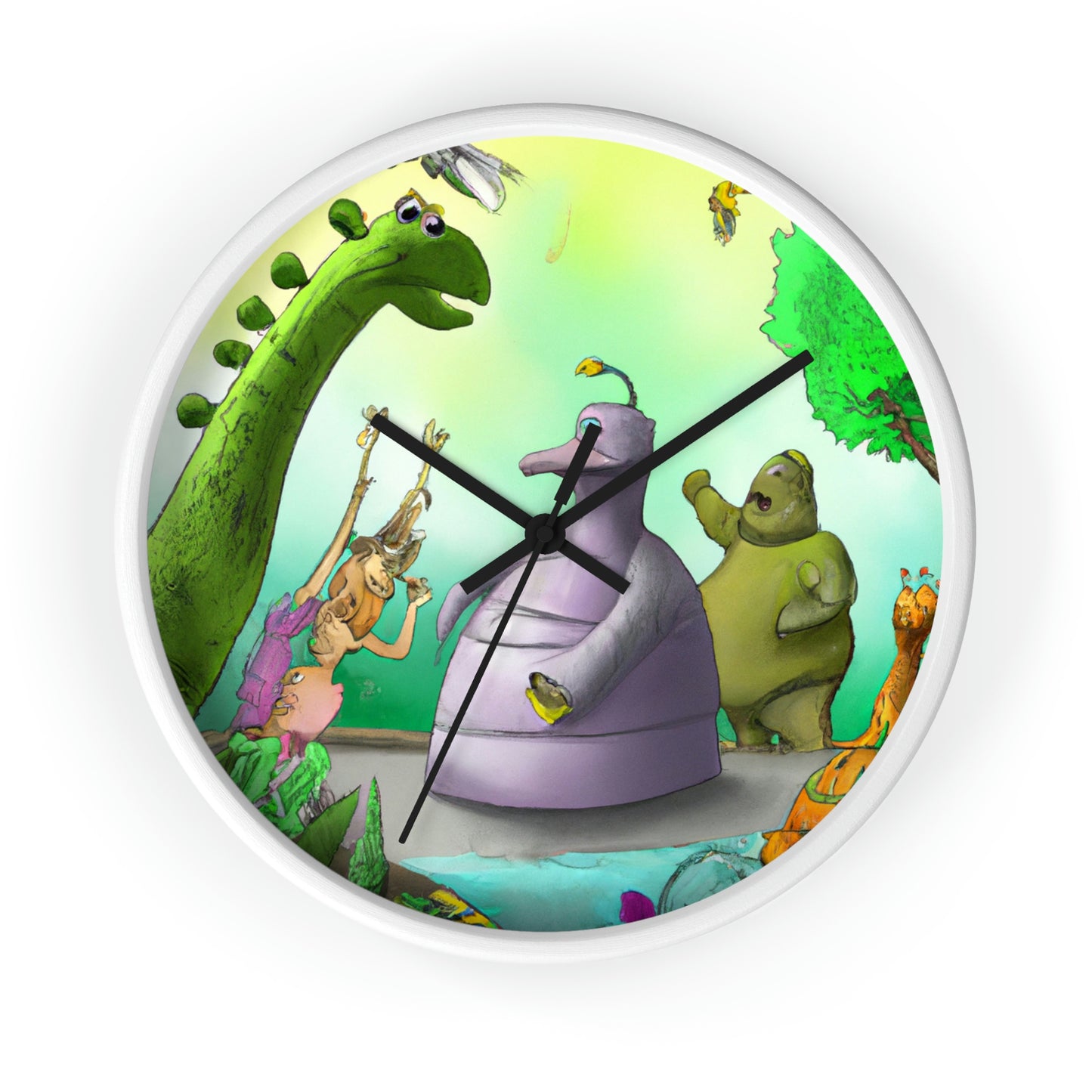 "Intergalactic Zoo Adventures" - The Alien Wall Clock