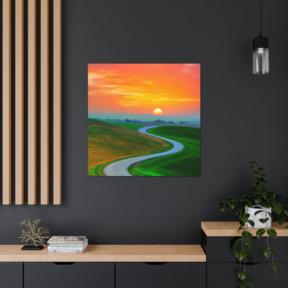 Vibrant Sunrise Painter - Canvas