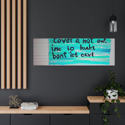 Paint the Words: An Artist's Quote Inspired Creation - Canvas