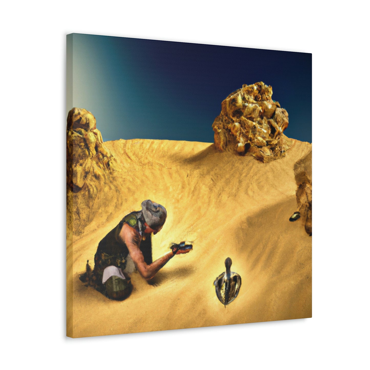 "Treasure Hunt in the Desert" - The Alien Canva