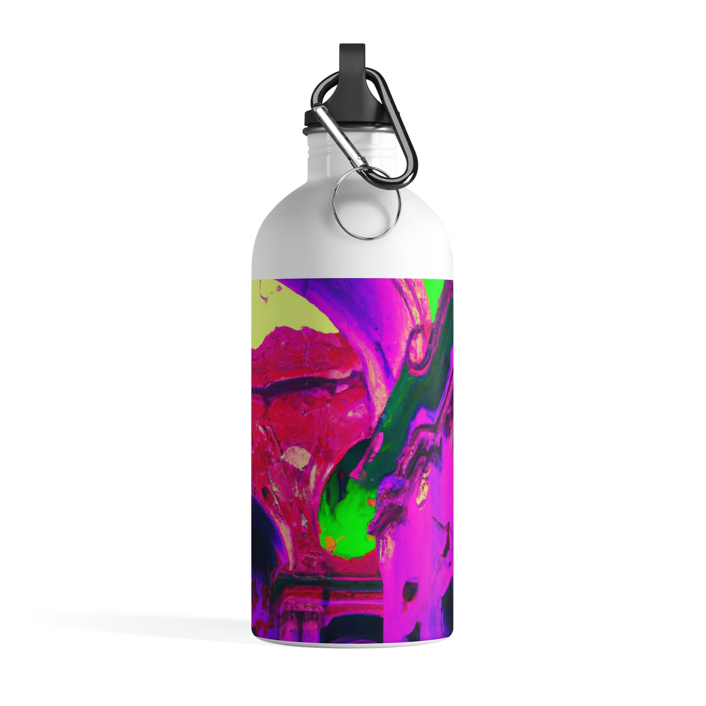 Mystical Madness: Crazy Colors in the Forgotten Cathedral - The Alien Stainless Steel Water Bottle