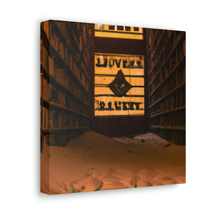 "La biblioteca olvidada del desierto" - The Alien Canva