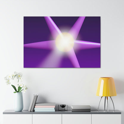 "The Mysterious Purple Star: A Celestial Prodigy" - The Alien Canva