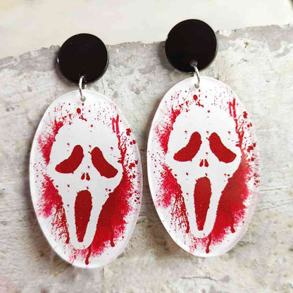 Pendientes colgantes con tema de Halloween