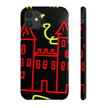 „Ein verwunschener Schatten: Die dunklen Geheimnisse des alten Schlosses in einer düsteren Nacht“ – The Alien Tough Phone Cases