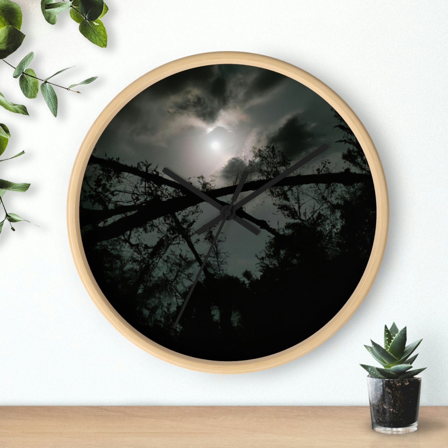 "A Moonlit Mystical World" - The Alien Wall Clock