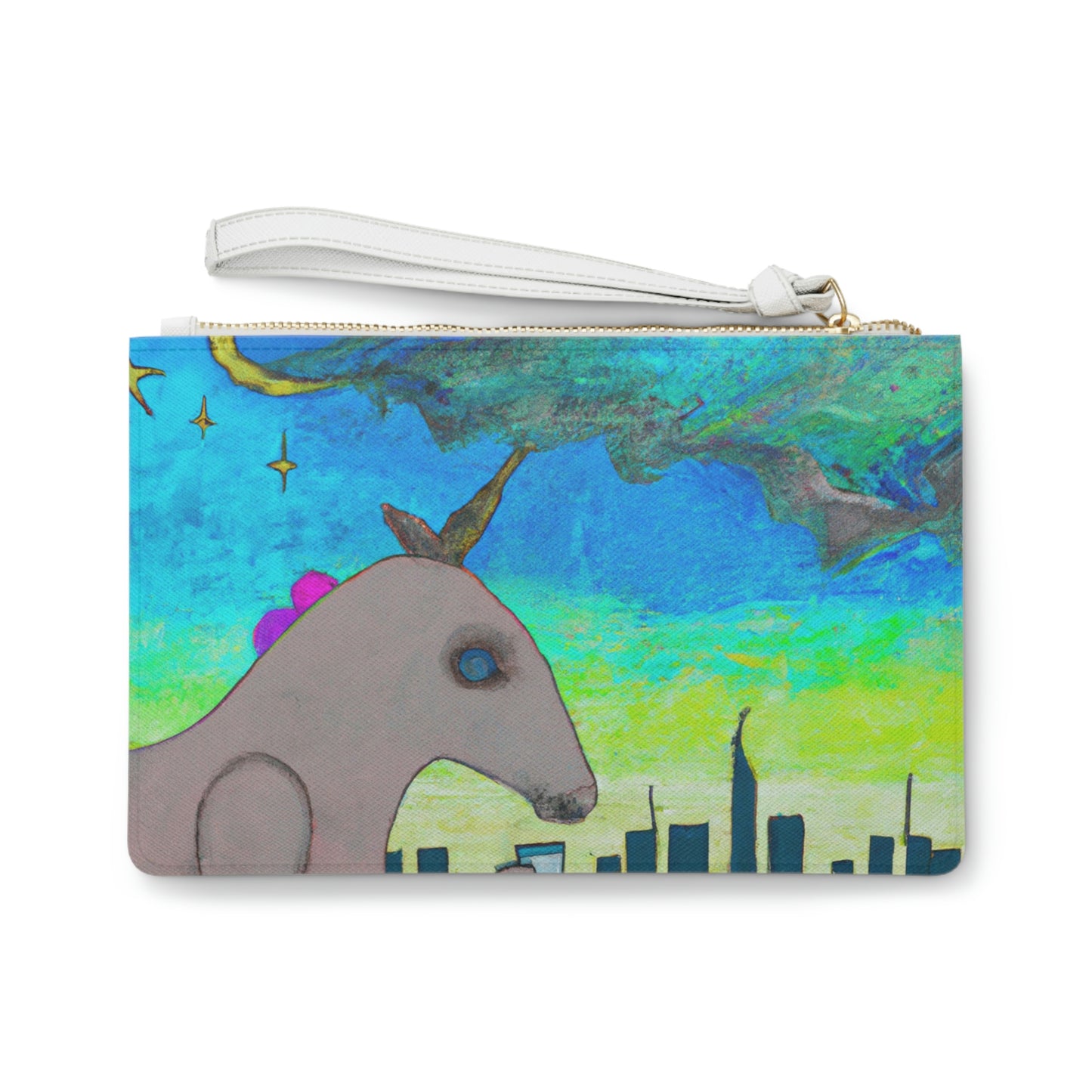 „Majestic Morning Reflections“ – Die Alien Clutch Bag