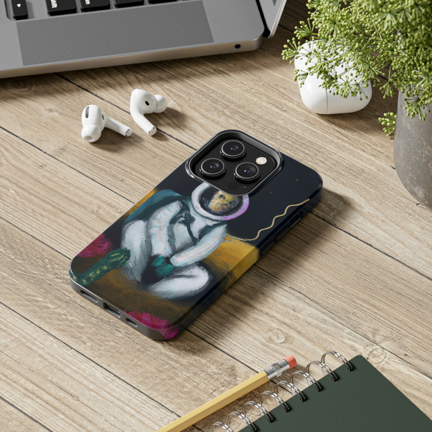 "Solo en la oscuridad: la supervivencia de un astronauta solitario" - The Alien Tough Phone Cases