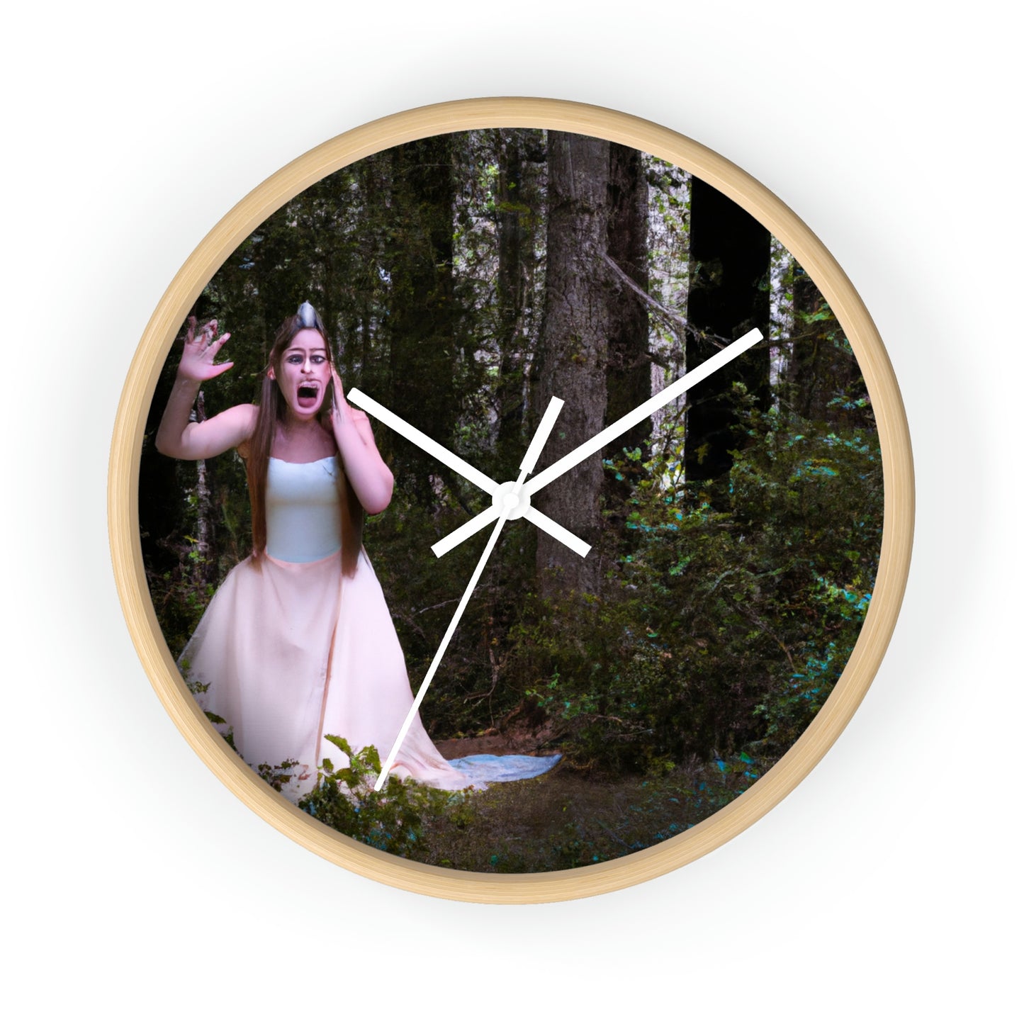 Lost Princess and the Dense Forest Tiara - The Alien Wall Clock