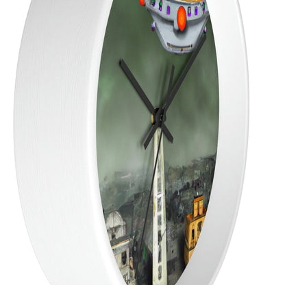 "Conundrum in the Ruins" - The Alien Wall Clock