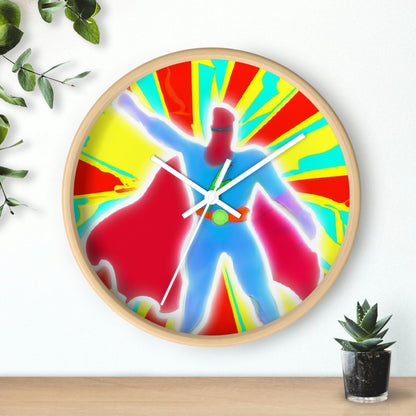 "The Vibrant Superhero" - The Alien Wall Clock