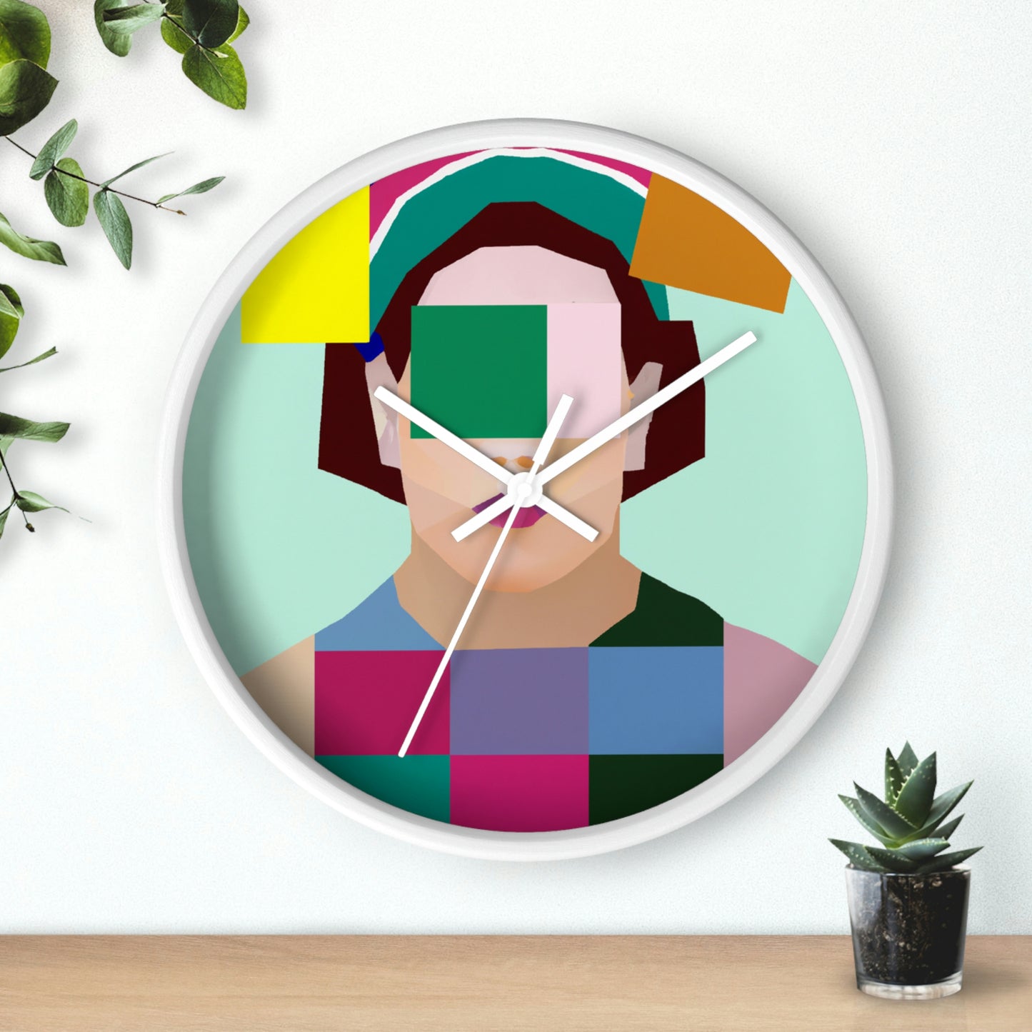 "Geometric Harmony" - The Alien Wall Clock