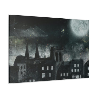 "Luminous Nocturne: A City Lit By Moonlight" - The Alien Canva