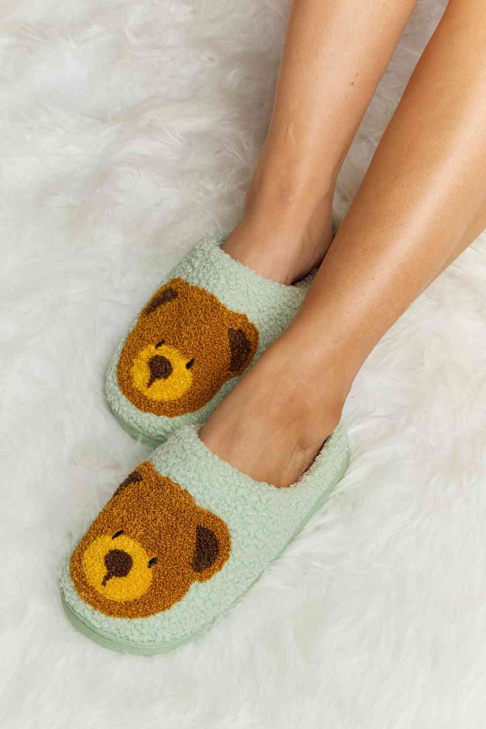 Plüsch-Slipper mit Melody-Teddybär-Print