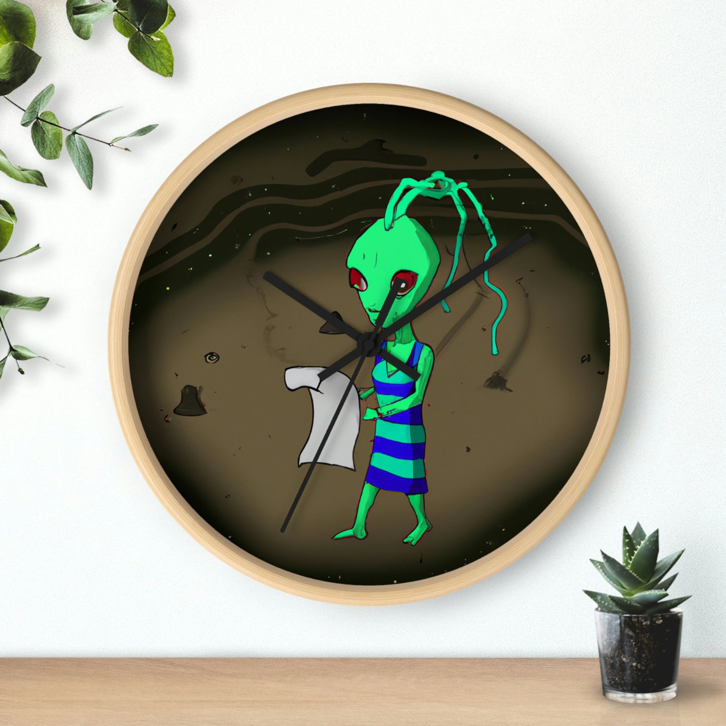 Lost in Space: The Alien's Adventure Without a Map - The Alien Wall Clock