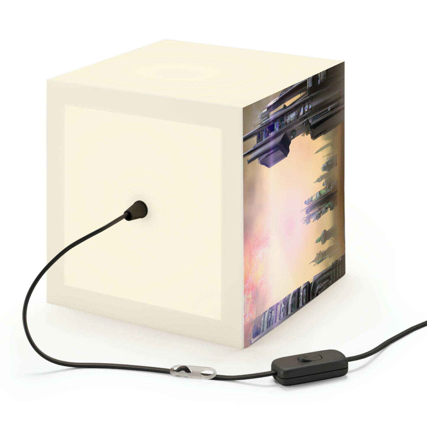 "Lost in the Cosmic Mist" - The Alien Light Cube Lamp