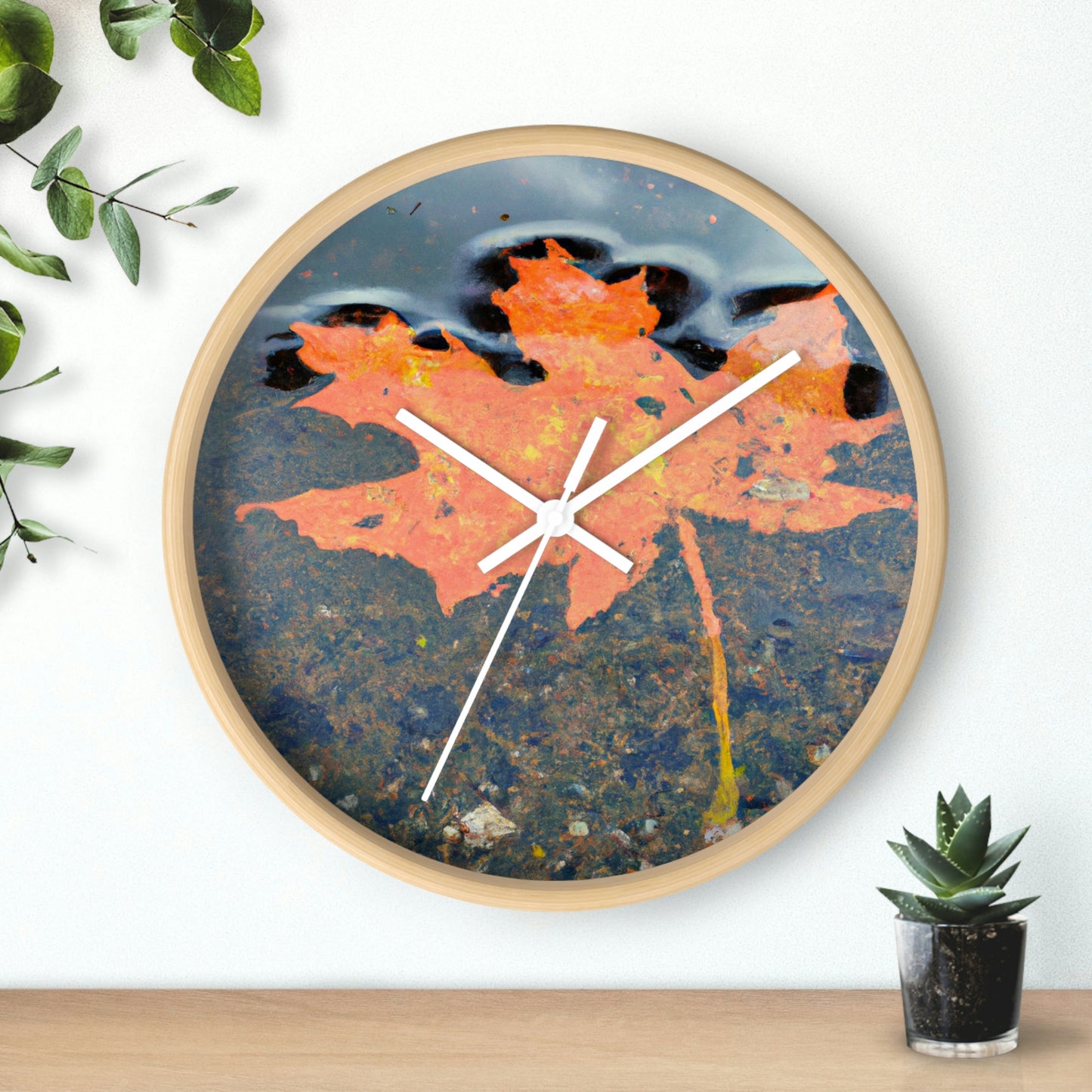 "Reflejos de otoño" - El reloj de pared alienígena