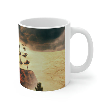 "Lost at Sea: Stranded On A Stormy Desert Island" - Taza de cerámica The Alien 11 oz