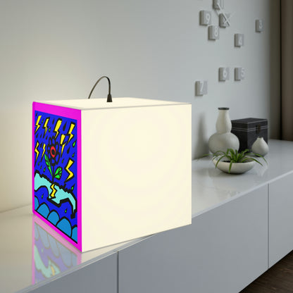 "A Bold Bloom Inmitten the Storm" - Die Alien Light Cube Lampe