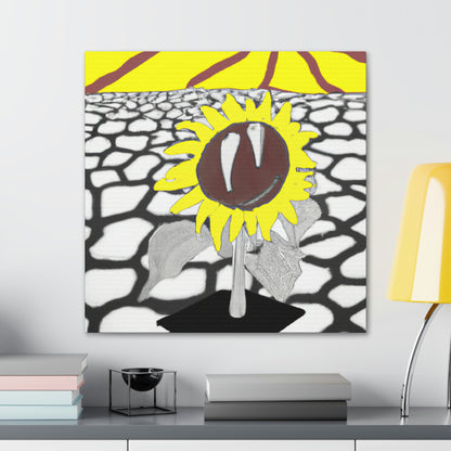 "Un girasol que se marchita en un campo reseco" - The Alien Canva