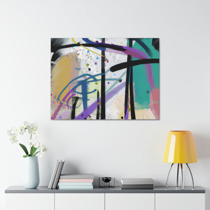 "Abstract Reflections: Battling My Difficult Situation" - Canvas