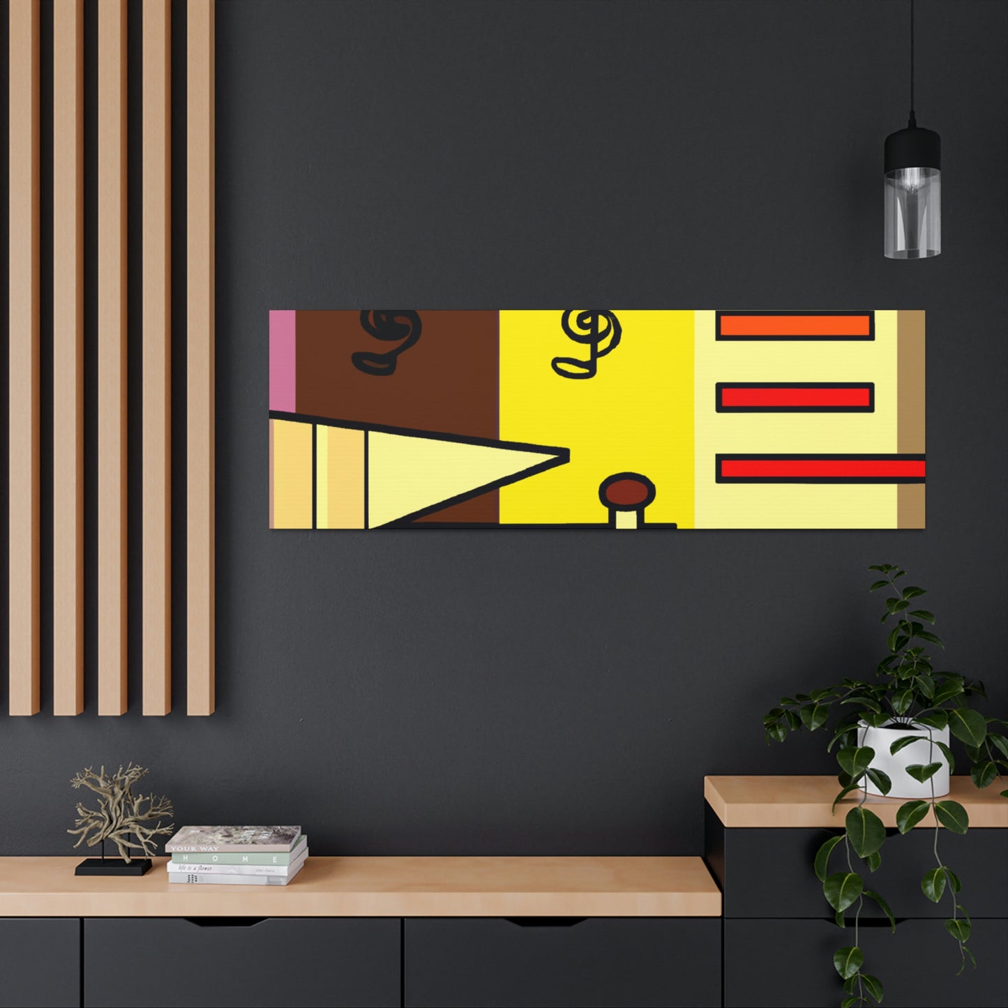 "Four Colors Tribute: Ancient Musical Artistry" - Canvas