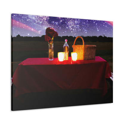 "Nighttime Enchantment: A Romantic Picnic Under the Stars" - The Alien Canva