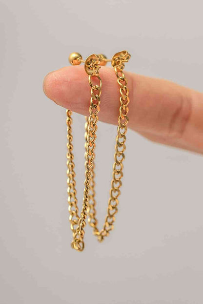 Stainless Steel Chain Earrings