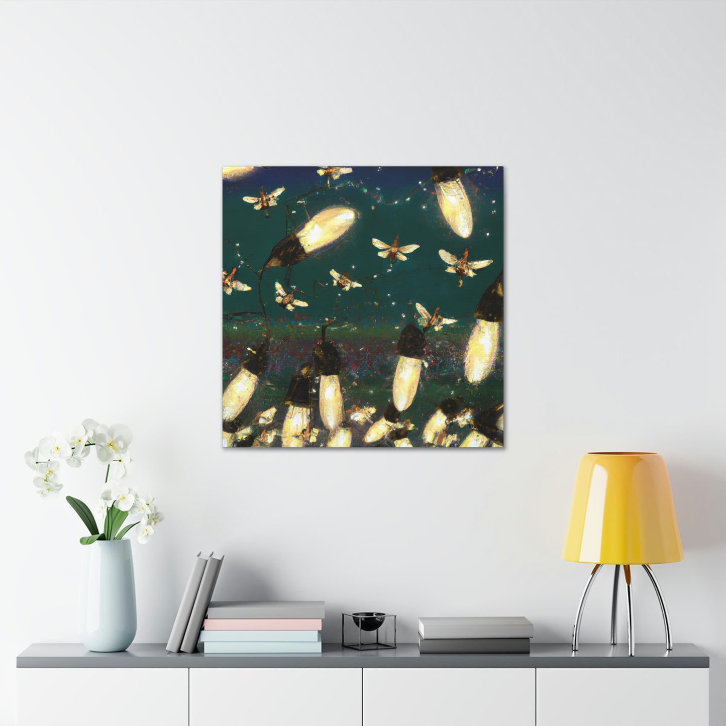 Twinkling Fireflies in the Evening Sky - The Alien Canva