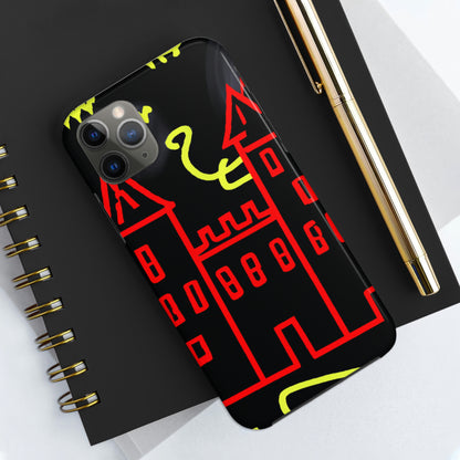 "Una sombra embrujada: Los oscuros secretos del viejo castillo en una noche sombría" - The Alien Tough Phone Cases