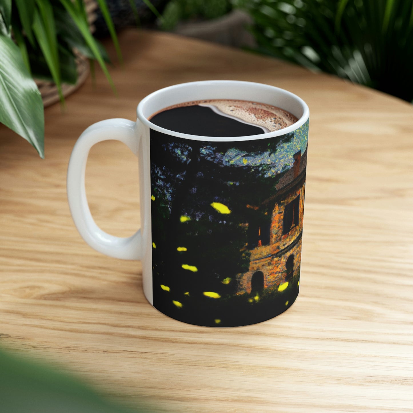 „A Shining Embrace of Fireflies“ – The Alien Keramiktasse 11 oz