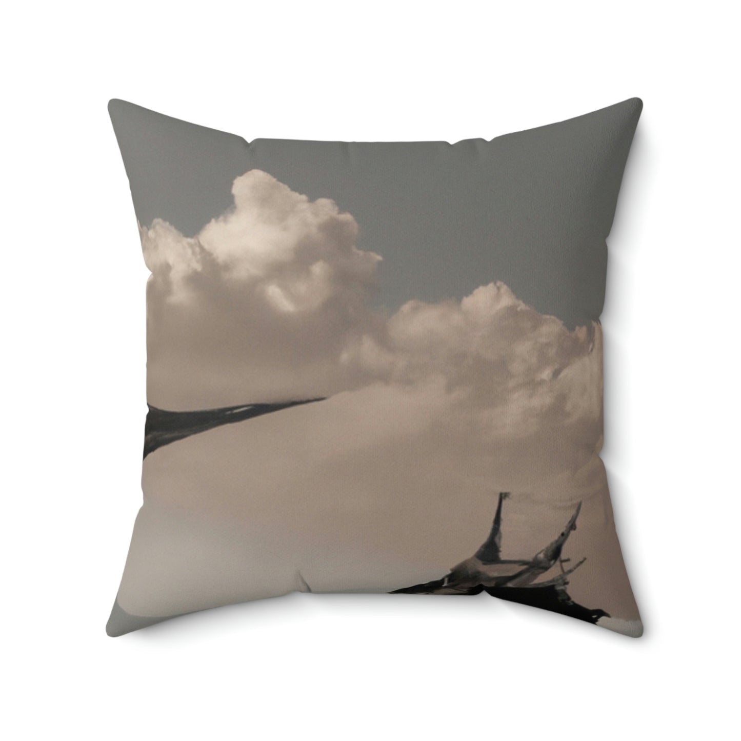 "A Warrior's Last Stand: The Battle Against the Metal Dragon" - The Alien Square Pillow