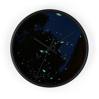 "Moonlight Fireflies" - The Alien Wall Clock