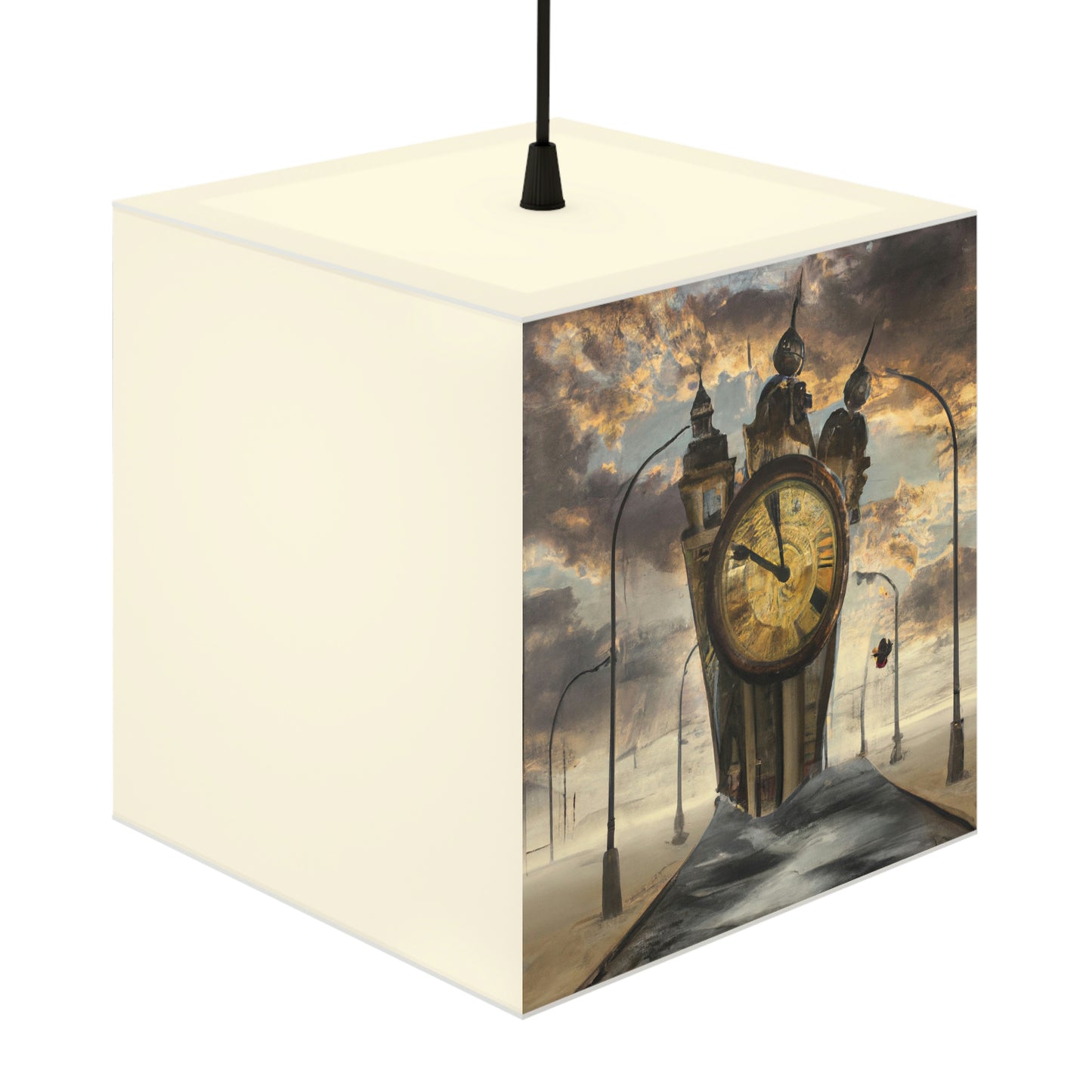 "Lonely Chimes in the Darkened City" - Die Alien Light Cube Lampe