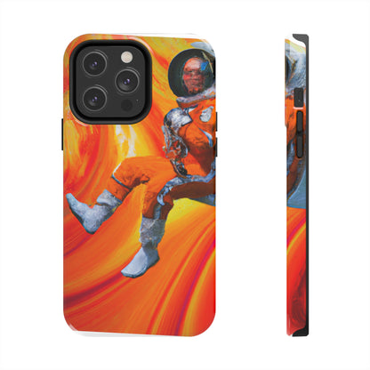 "Journeying in the Burning Orange Galaxy" - The Alien Tough Phone Cases