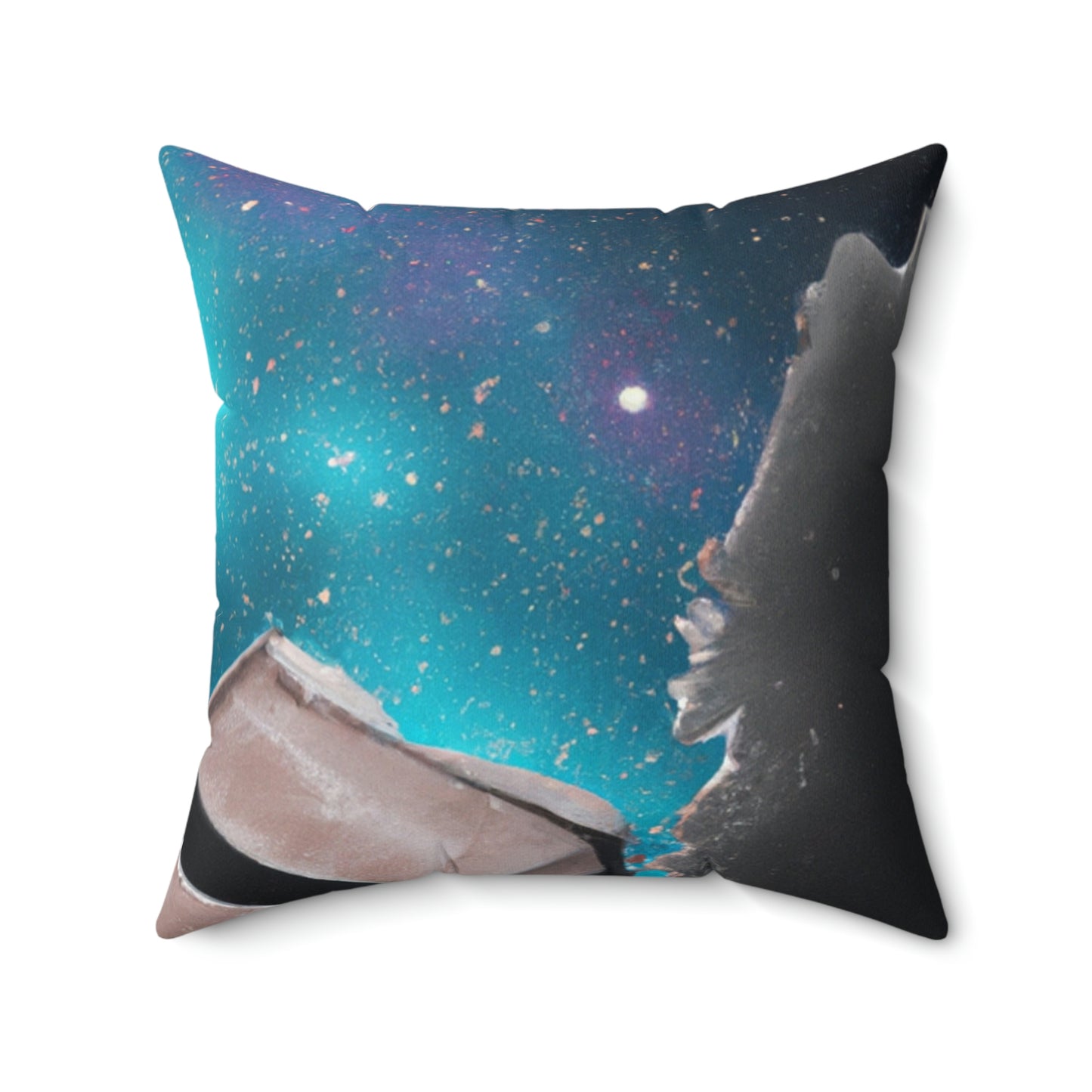 "A Universe Apart: The Lost Car" - The Alien Square Pillow