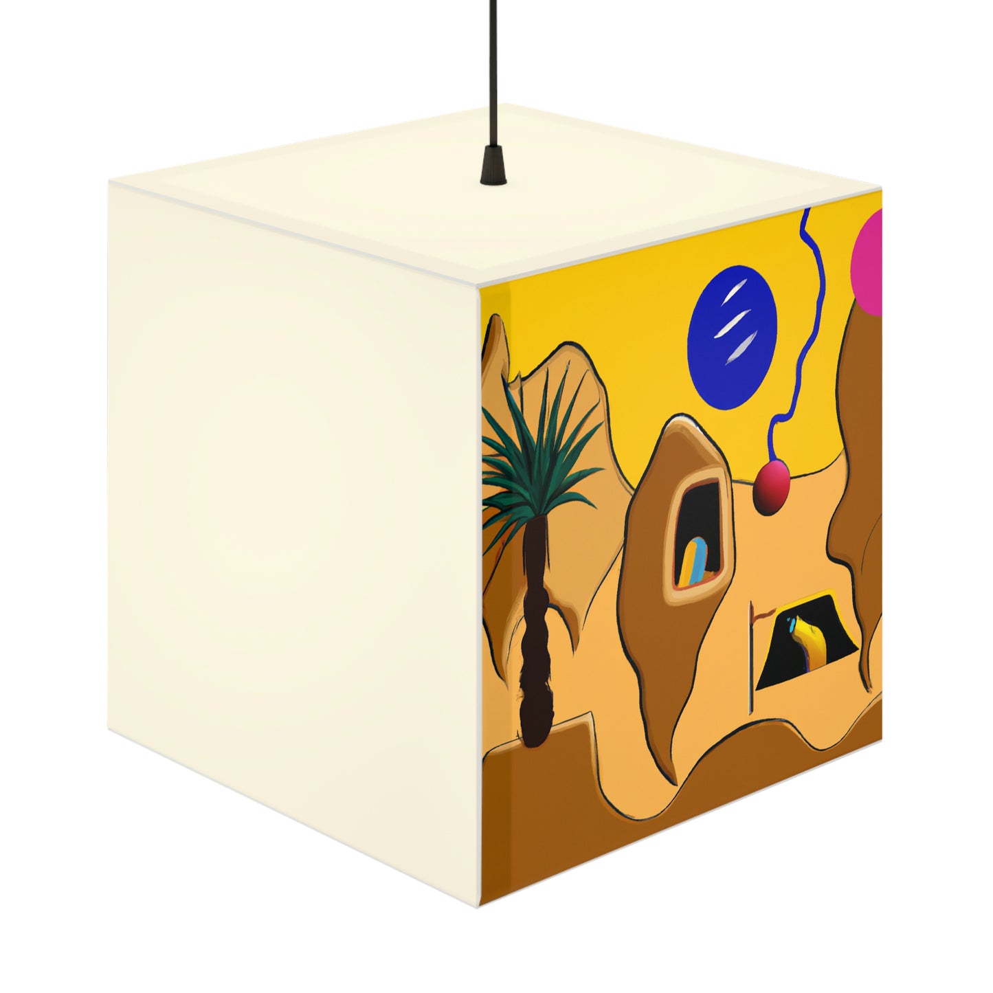 „Desert Mirage: The Forgotten Oasis“ – Die Alien Light Cube Lampe