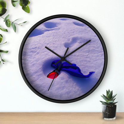 "Buried in the Snow: A Vivid Memory" - The Alien Wall Clock