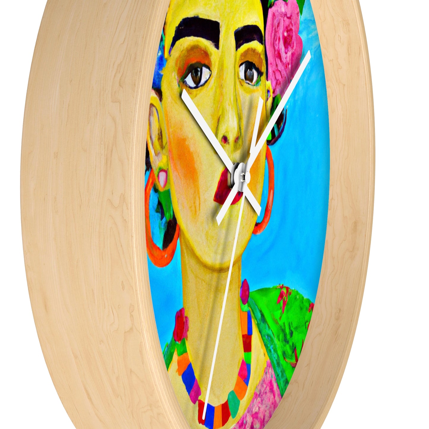 "Fierce and Free: Un tributo a las mujeres mexicanas inspirado en Frida Kahlo" - The Alien Wall Clock