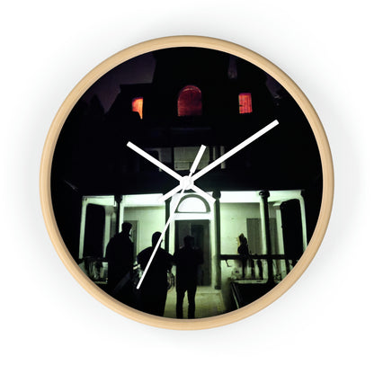 "Halloween Hauntings: Exploring a Haunted House"! - The Alien Wall Clock