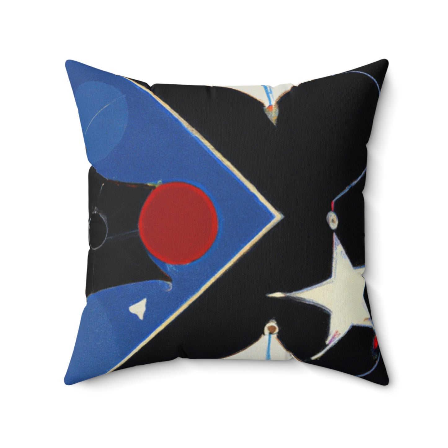 "Kites Illuminating the Starry Sky" - Das Alien Square Pillow