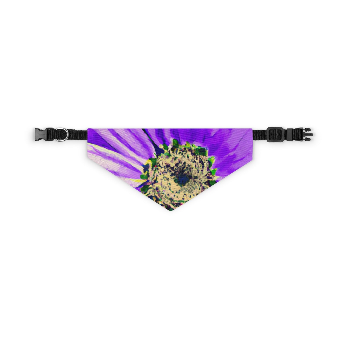 Purple Petals Popping: Create an Eye-Catching Daisy-Rose Fusion - The Alien Pet Bandana Collar