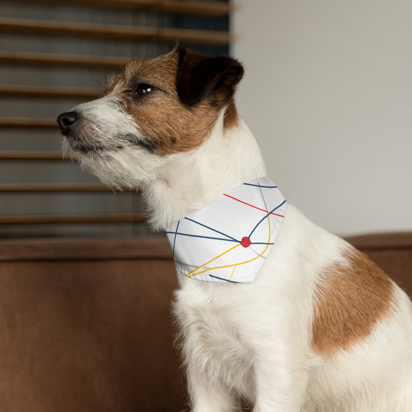 "Exploring the Dynamic Topology: Artful Visualization of a Network Structure." - The Alien Pet Bandana Collar