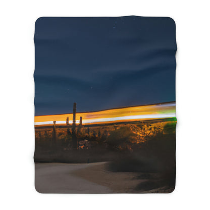 "The Midnight Express" - The Alien Sherpa Fleece Blanket