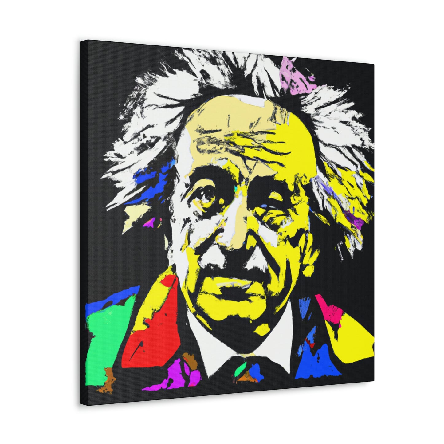 "Albert Einstein: Ein Pop-Art-Porträt" - The Alien Canva