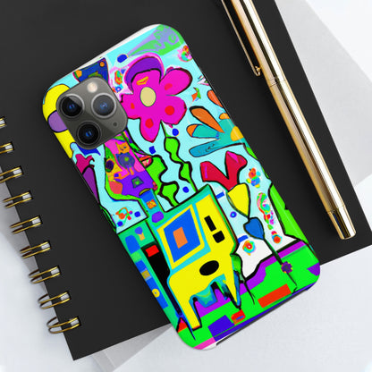 "A Mystical Garden of Rainbow Petals" - The Alien Tough Phone Cases